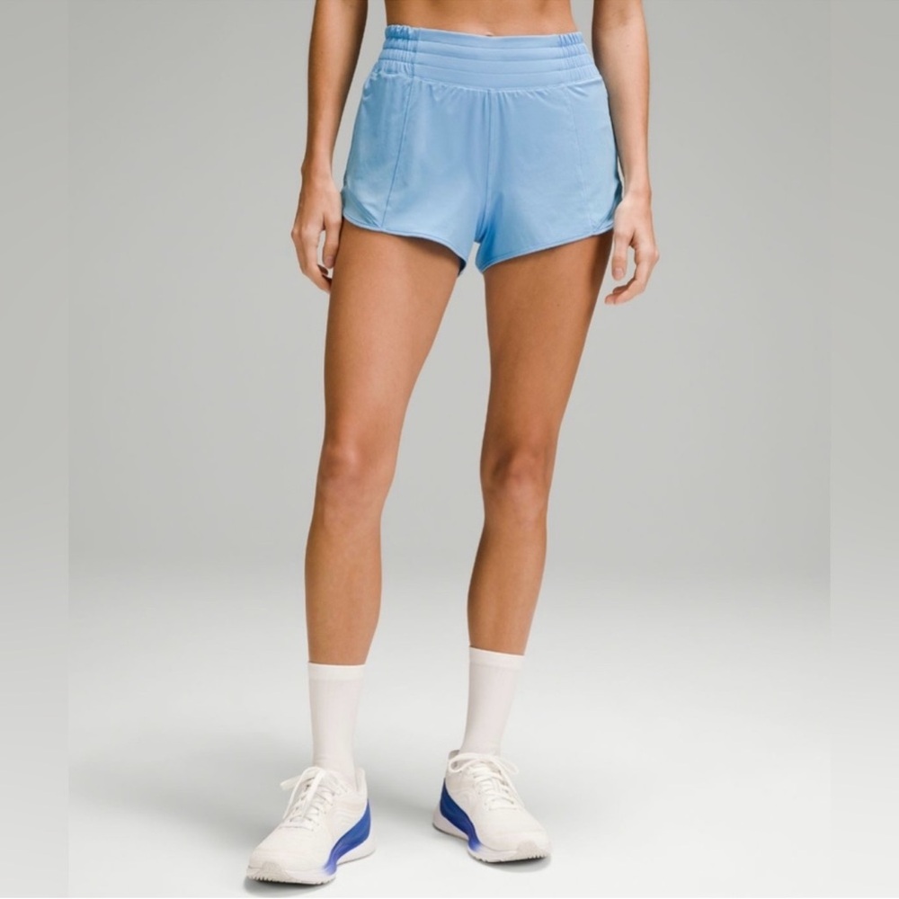 lululemon athletica Light Blue Athletic Running Shorts